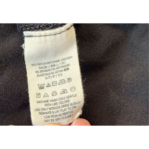 8- FREE PEOPLE black SLEEVELESS DROPPED ARMHOLE LITTLE ROCK TANK TOP sz L - Picture 6 of 6